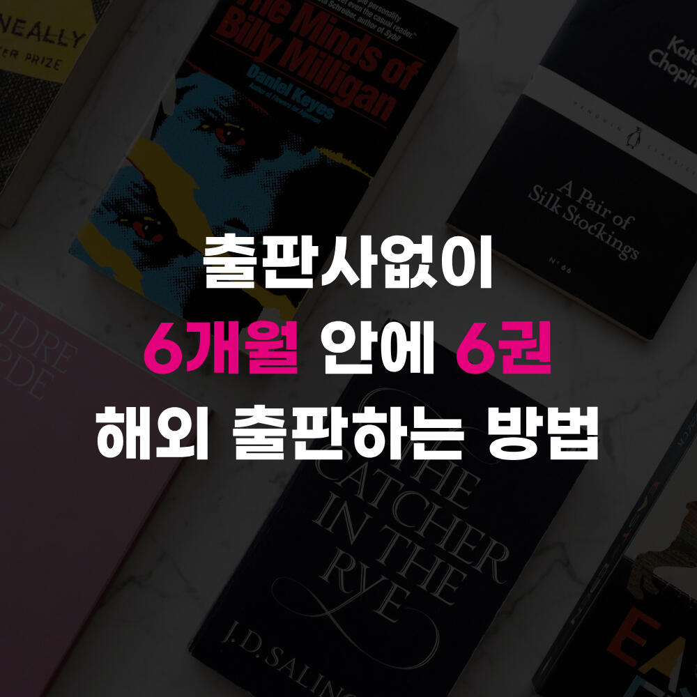 🔒 출판사 없이 6개월 안에 6권 출판하는 법